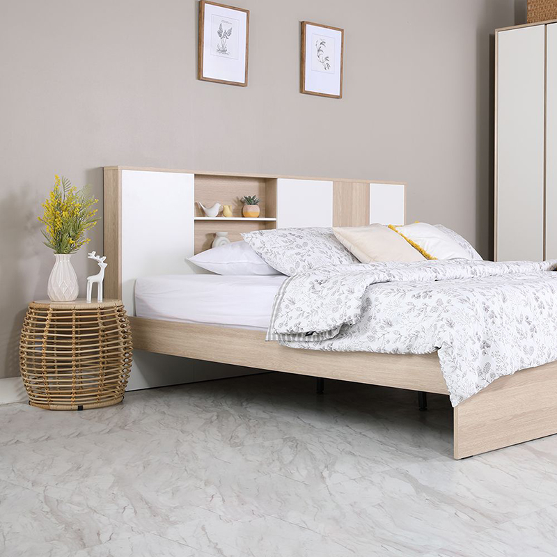 Giường Ngủ Gỗ Công Nghiệp 1m8 x 2m - GN01 2 Giường Ngủ Gỗ Công Nghiệp 1m8 x 2m - GN01 - Ảnh 2