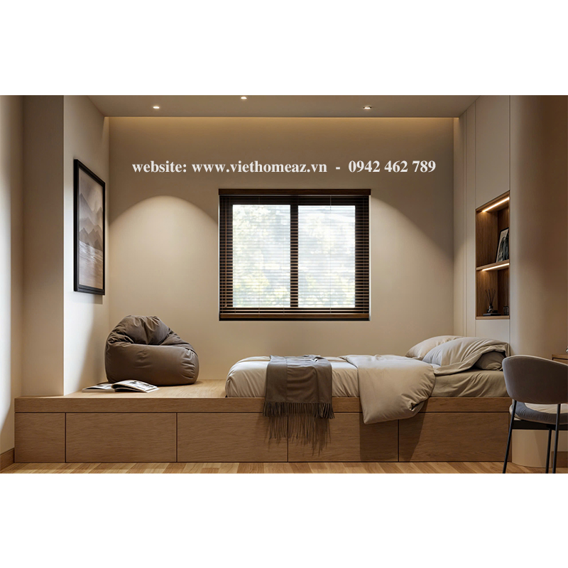 Giường Ngủ Gỗ Công Nghiệp - GN19 6 Giường Ngủ Gỗ Công Nghiệp - GN19 - Ảnh 6