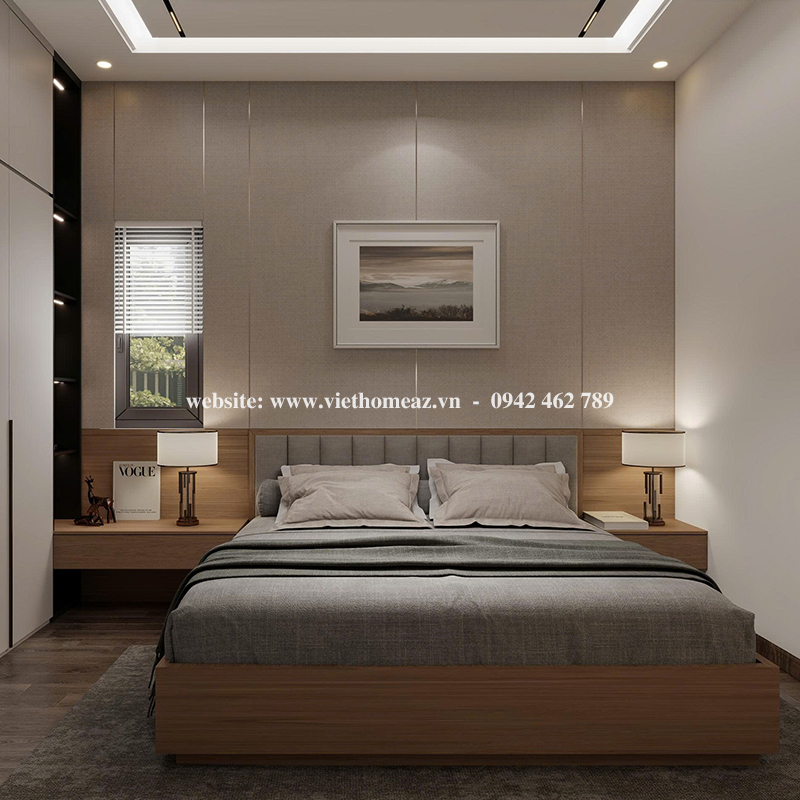 Giường Ngủ Gỗ Công Nghiệp - GN31 1 Giường Ngủ Gỗ Công Nghiệp - GN31