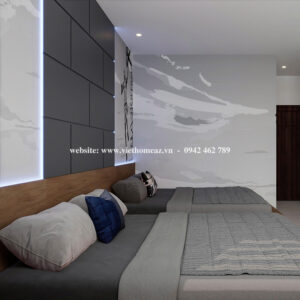 Giường Ngủ Gỗ Công Nghiệp - GN41