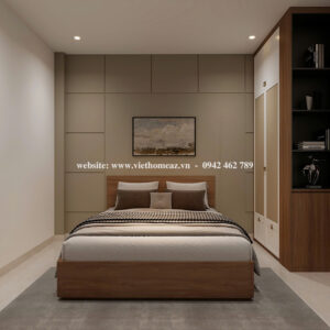 Giường Ngủ Gỗ Công Nghiệp - GN42