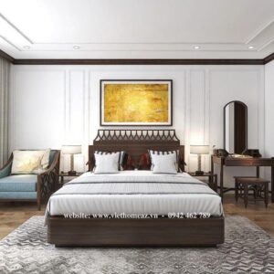 Giường Ngủ Gỗ Công Nghiệp - GN45