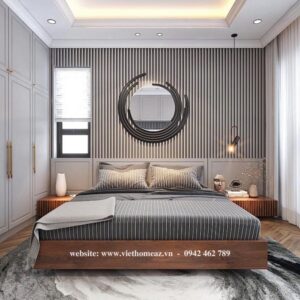 Giường Ngủ Gỗ Công Nghiệp - GN46