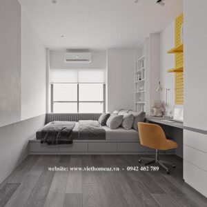 Giường Ngủ Gỗ Công Nghiệp - GN50