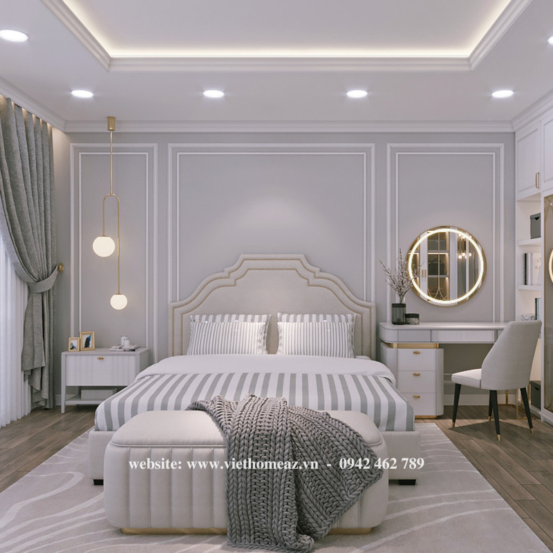 Giường Ngủ Gỗ Công Nghiệp - GN54 1 Giường Ngủ Gỗ Công Nghiệp - GN54