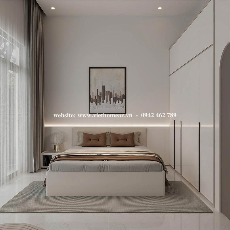 Giường Ngủ Gỗ Công Nghiệp - GN57 1 Giường Ngủ Gỗ Công Nghiệp - GN57