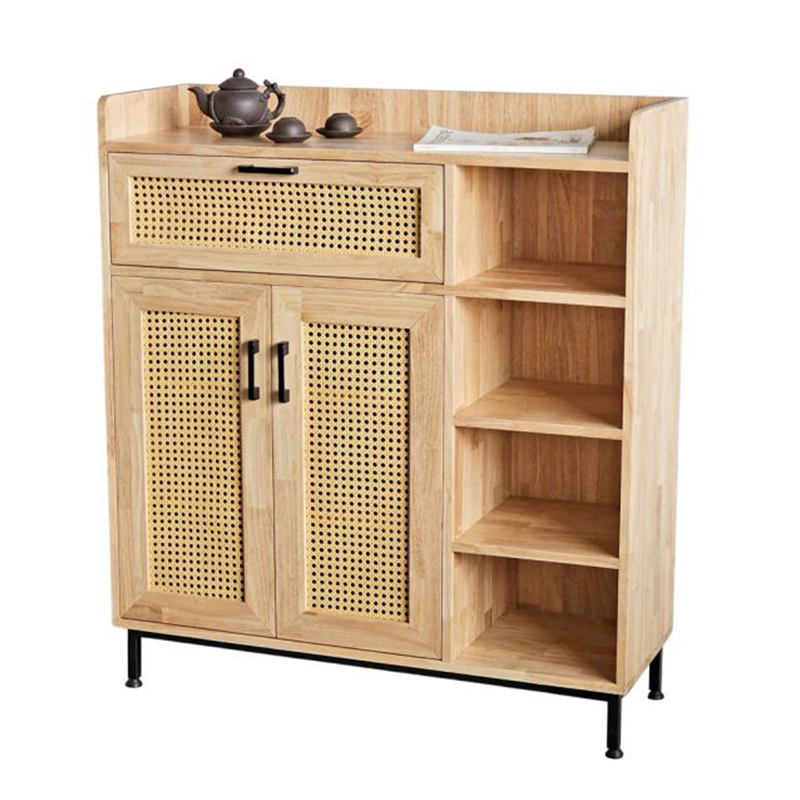 Tủ Giày Kết Hợp Kệ Để Đồ Cửa Lưới Mây – TG12 1 Tủ Giày Kết Hợp Kệ Để Đồ Cửa Lưới Mây – TG12