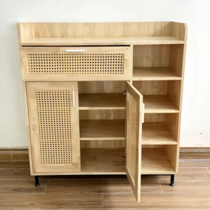 Tủ Giày Kết Hợp Kệ Để Đồ Cửa Lưới Mây – TG12 10 Tu Giay Ket Hop Ke De Do Cua Luoi May – TG12 4