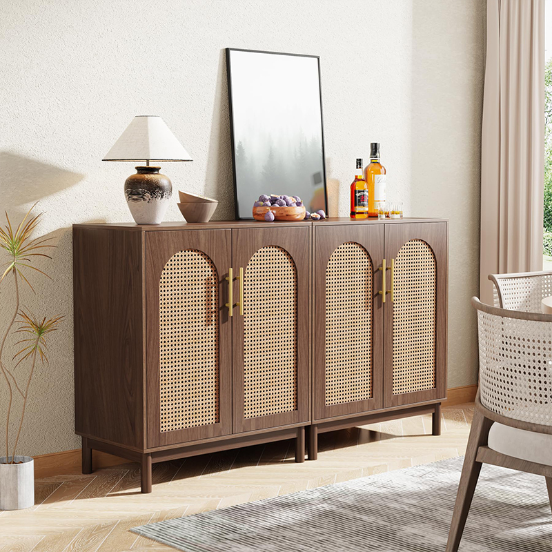 Tủ giày kết hợp kệ để đồ cửa lưới mây - TG20 5 Tủ giày kết hợp kệ để đồ cửa lưới mây - TG20 - Ảnh 5